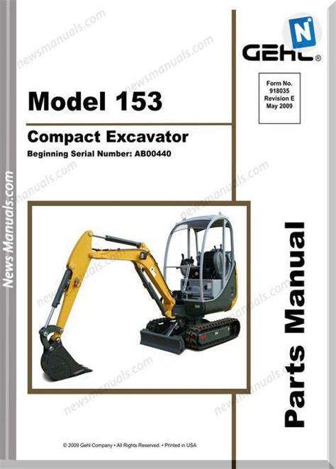 gehl 153 mini excavator specs|gehl skid steer parts diagram.